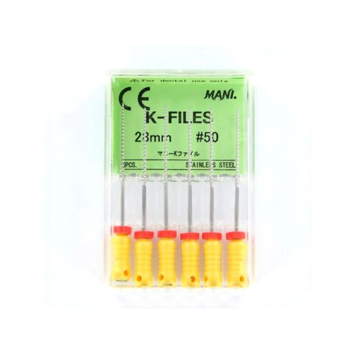 MANI K-FILES 28mm NR.50 GEEL (6st)