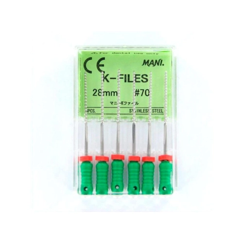 MANI K-FILES 28mm NR.70 GROEN (6st)