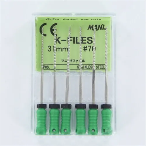 MANI K-FILES 31mm NR.70 GROEN (6st)