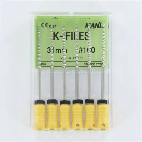 MANI K-FILES 31mm NR.100 GEEL (6st)
