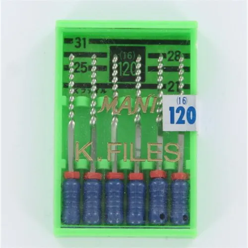 MANI K-FILES 28mm NR.120 BLAUW (6st)