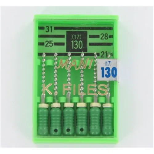 MANI K-FILES 21mm NR.130 GROEN (6st)
