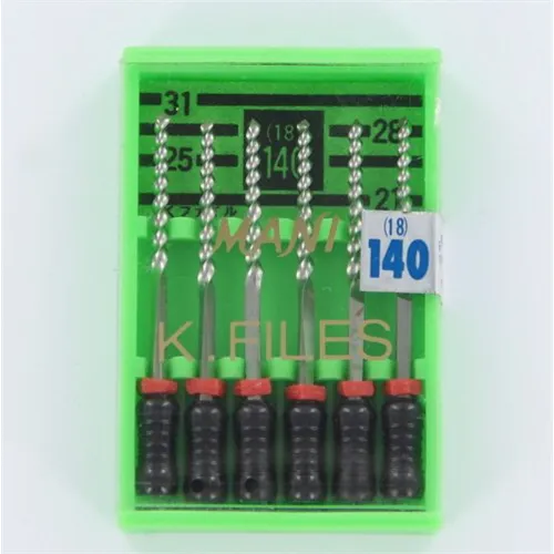 MANI K-FILES 28mm NR.140 ZWART (6st)