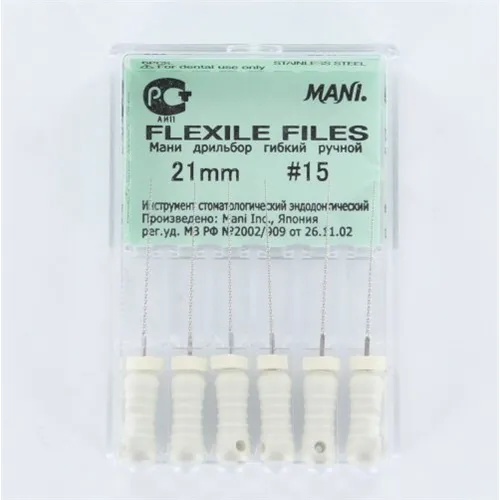 MANI FLEXILE FILES 21mm NR.15 WIT (6st)