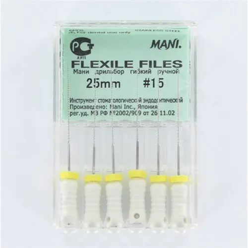 MANI FLEXILE FILES 25mm NR.15 WIT (6st)
