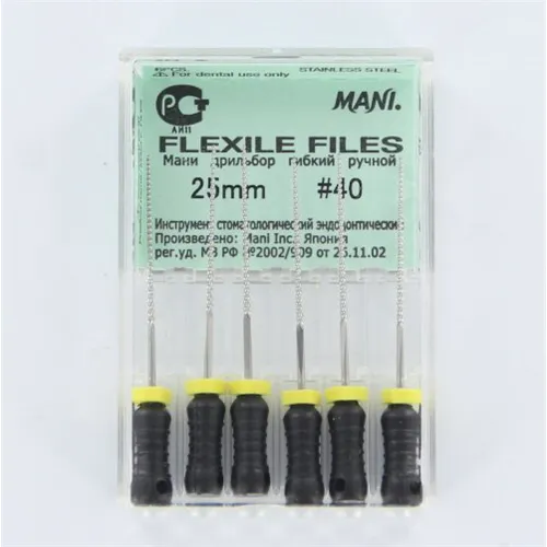 MANI FLEXILE FILES 25mm NR.40 ZWART (6st)