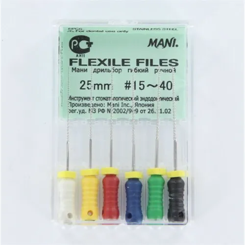 MANI FLEXILE FILES 25mm ASSORTED NR.15-40 (6st)