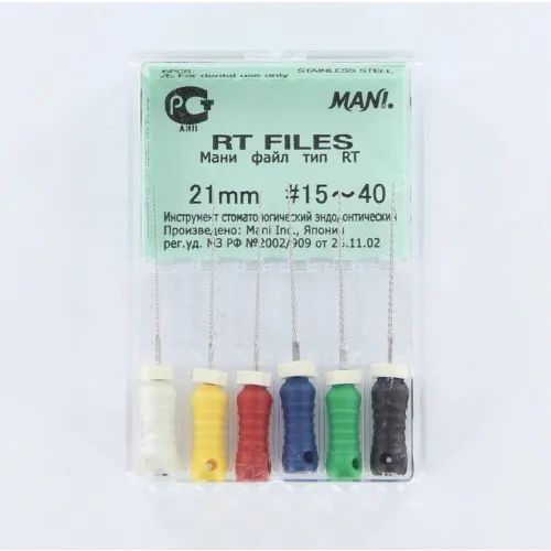 MANI RT-FILES 21mm ASSORTED NR.15-40 (6st)