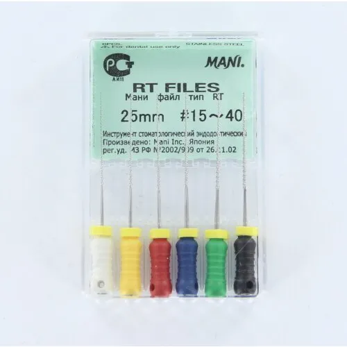 MANI RT-FILES 25mm ASSORTED NR.15-40 (6st)
