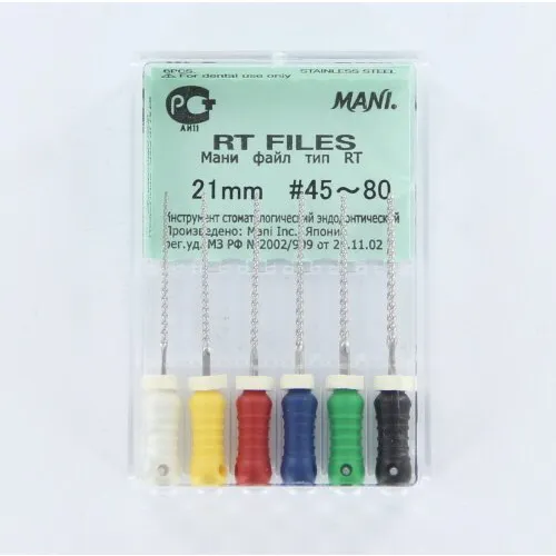 MANI RT-FILES 21mm ASSORTED NR.45-80 (6st)