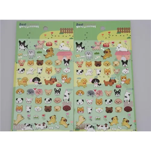 BEST PRESENT STICKERS PUFFY 3D (10st)