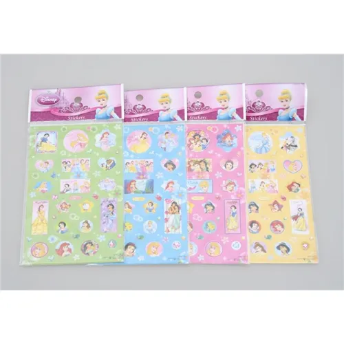 BEST PRESENT STICKERS 3D PRINSES (10st)