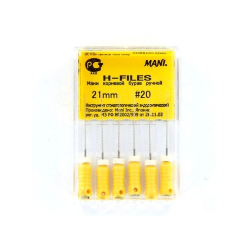 MANI HEDSTROEMFILES 21mm NR.20 GEEL (6st)