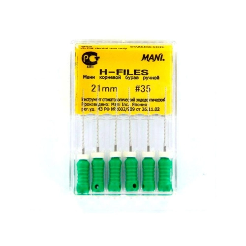 MANI HEDSTROEMFILES 21mm NR.35 GROEN (6st)