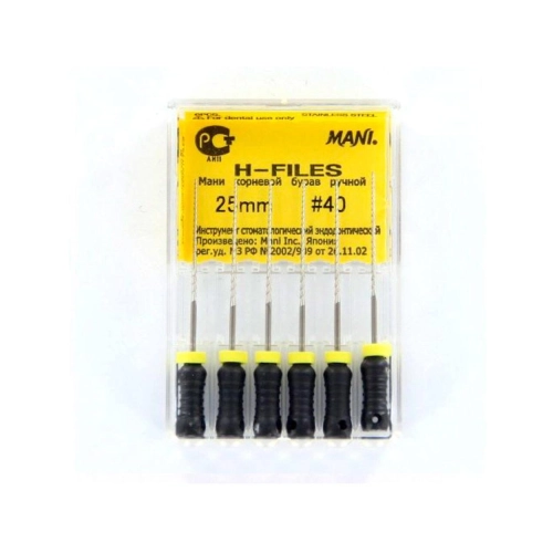 MANI HEDSTROEMFILES 25mm NR.40 ZWART (6st)