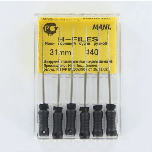 MANI HEDSTROEMFILES 31mm NR.40 ZWART (6st)