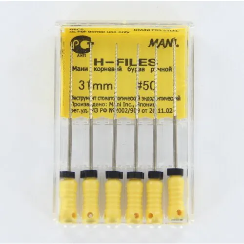 MANI HEDSTROEMFILES 31mm NR.50 GEEL (6st)