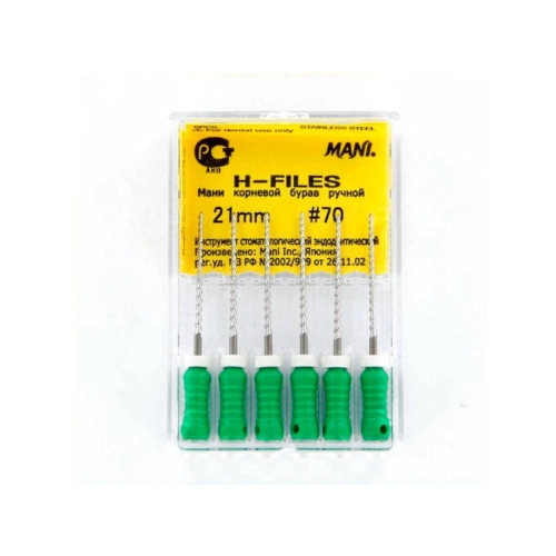 MANI HEDSTROEMFILES 21mm NR.70 GROEN (6st)