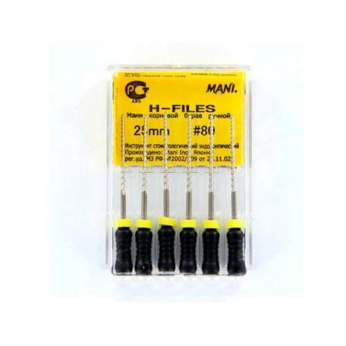 MANI HEDSTROEMFILES 25mm NR.80 ZWART (6st)