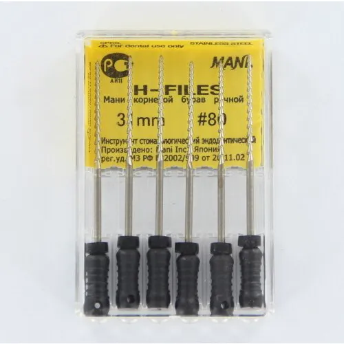 MANI HEDSTROEMFILES 31mm NR.80 ZWART (6st)