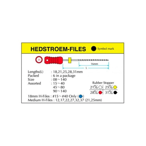 MANI HEDSTROEMFILES 21mm ASSORTED NR.15-40 (6st)
