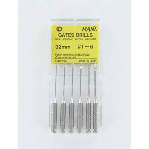 MANI GATES DRILLS 32mm ASSORTED NR.1-6 (6st)