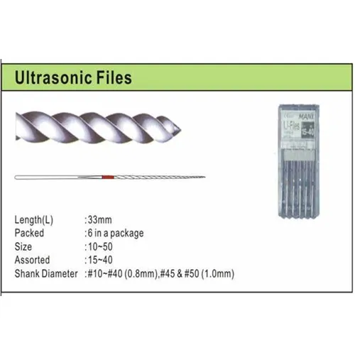 MANI ULTRASONIC FILES 33mm NR.25 ROOD (6st)