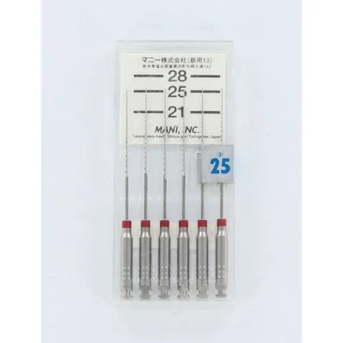 MANI ENGINE HEDSTROEMFILES 25mm NR.25 ROOD (6st)