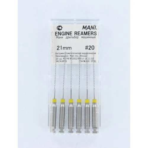 MANI ENGINE REAMERS 21mm NR.20 GEEL (6st)