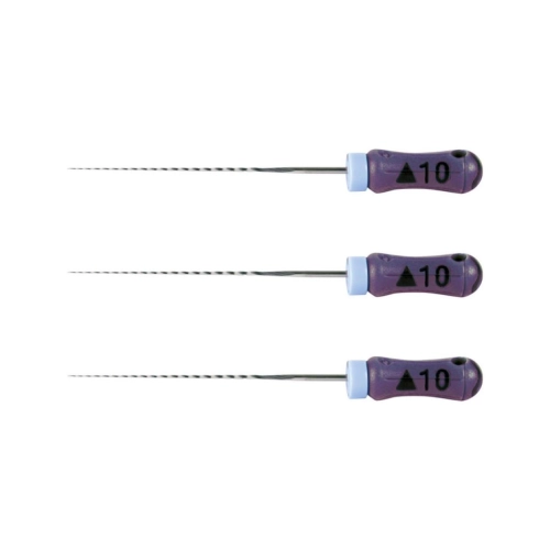 MAILLEFER READY STEEL K-REAMERS 25mm NR.10 STERIEL PAARS (6st)