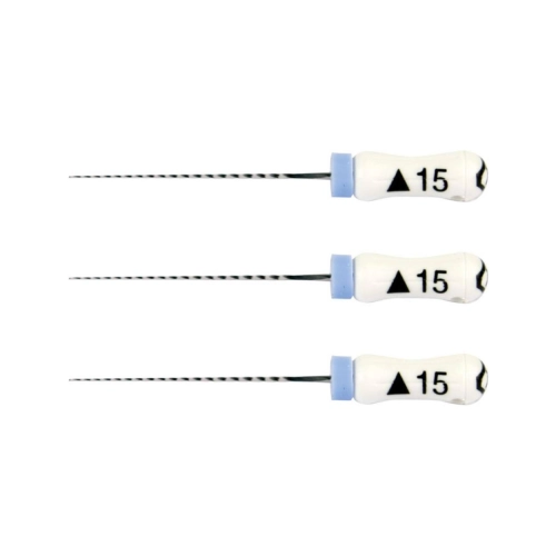 MAILLEFER READY STEEL K-REAMERS 21mm NR.15 STERIEL WIT (6st)