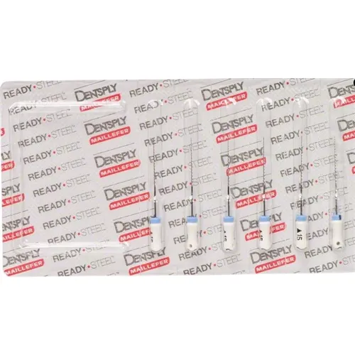 MAILLEFER READY STEEL K-REAMERS 28mm NR.15 STERIEL WIT (6st)