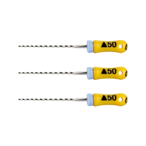 MAILLEFER READY STEEL K-REAMERS 21mm NR.50 STERIEL WIT (6st)