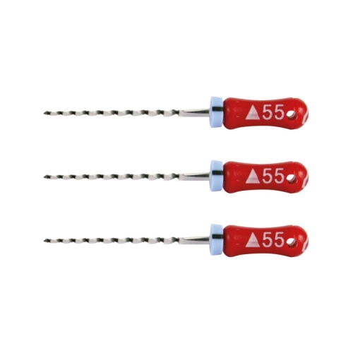 MAILLEFER READY STEEL K-REAMERS 21mm NR.55 STERIEL ROOD (6st)