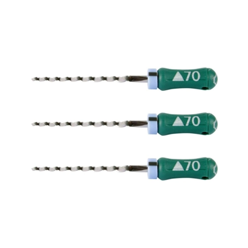 MAILLEFER READY STEEL K-REAMERS 21mm NR.70 STERIEL GROEN (6st)