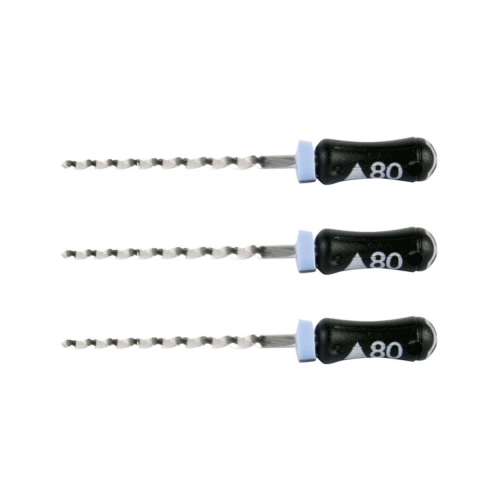 MAILLEFER READY STEEL K-REAMERS 21mm NR.80 STERIEL ZWART (6st)