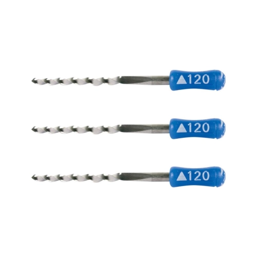 MAILLEFER READY STEEL K-REAMERS 25mm NR.120 STERIEL BLAUW (6st)