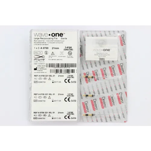 MAILLEFER WAVE ONE RECIPROCATING FILE LARGE ZWART 21mm .08 NR.40 (3st)