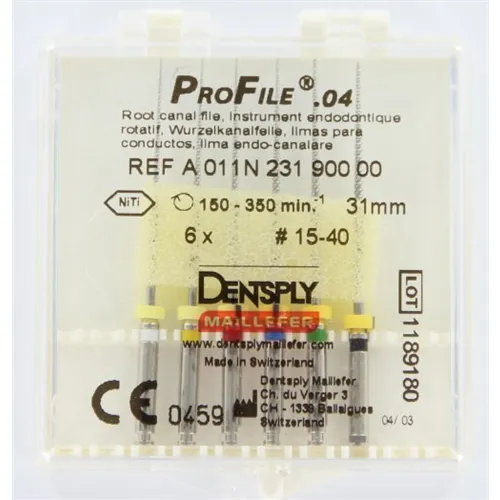 MAILLEFER PROFILE .04 31mm ASSORTED NR.15-40 (6st)