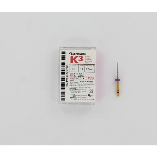 KERR ENDO K3 NI-TI FILES .12 17mm NR.25 (6st)