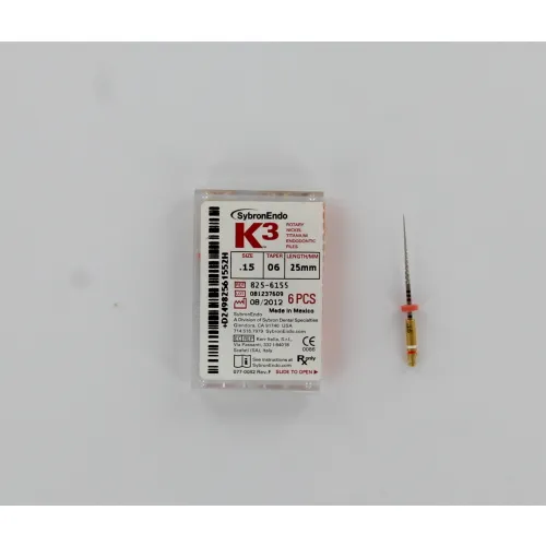KERR ENDO K3 NI-TI FILES .06 25mm NR.15 (6st)