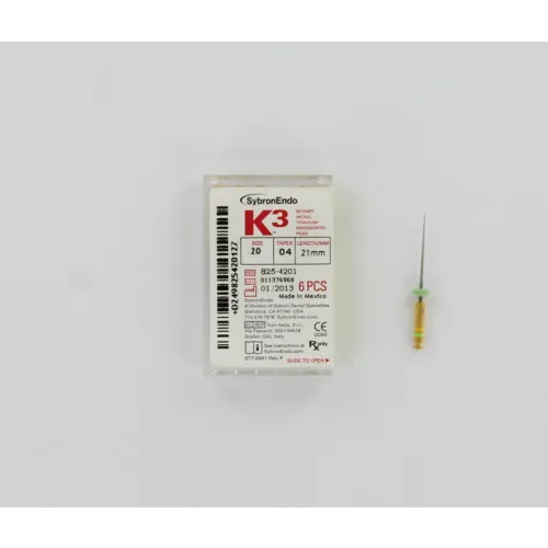 KERR ENDO K3 NI-TI FILES .04 21mm NR.20 (6st)