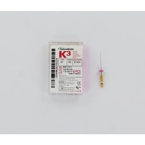 SYBRON-ENDO K3 NI-TI FILES .02 21mm NR.15 (6st)