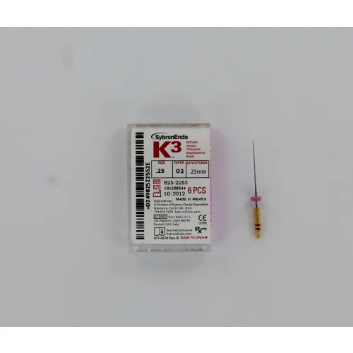 KERR ENDO K3 NI-TI FILES .02 25mm NR.25 (6st)