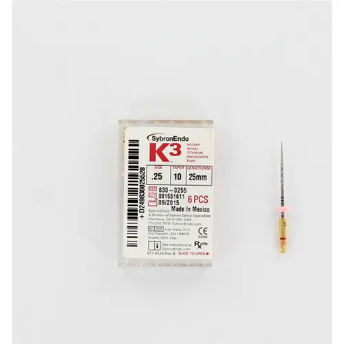 KERR ENDO K3 NI-TI FILES .10 25mm NR.25 (6st)