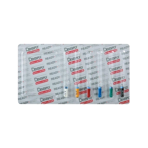 MAILLEFER READY STEEL K-REAMERS 21mm ASSORTED NR.15-40 STERIEL (6st)