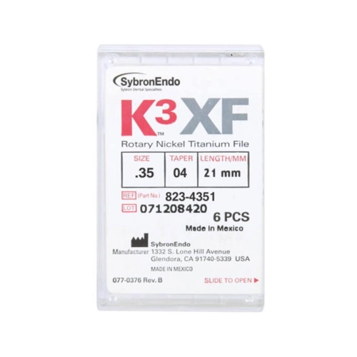 KERR ENDO K3 XF NI-TI FILES .04 21mm NR.35 (6st)