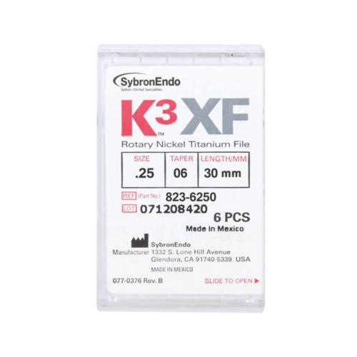 KERR ENDO K3 XF NI-TI FILES .06 30mm NR.25 (6st)