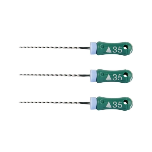 MAILLEFER READY STEEL K-REAMERS 21mm NR.35 STERIEL GROEN  (6st)