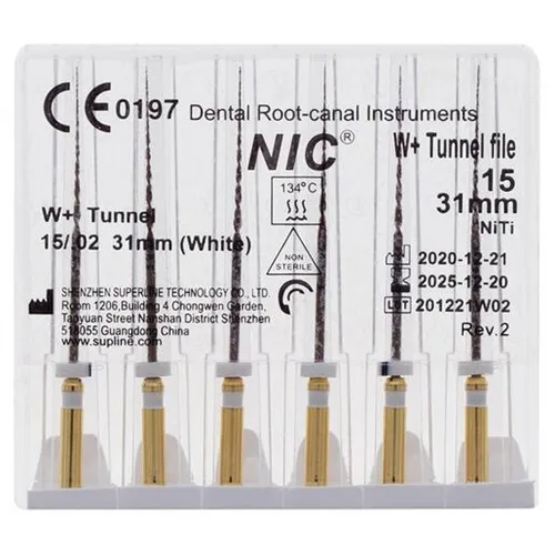 NIC W+ TUNNEL FILES .02 / 015 31mm WIT (6st)